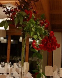 Bodas 27 – Decoración floral en comedor de Bodas