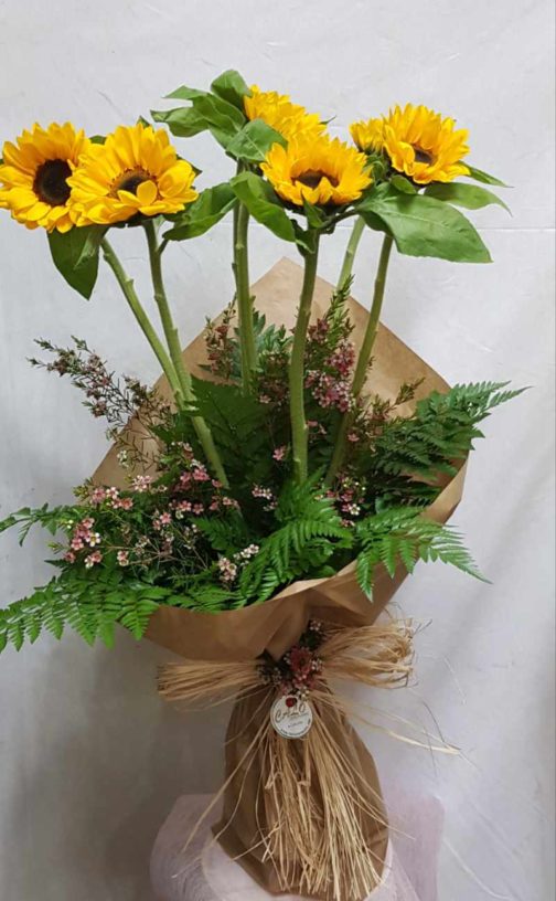 ramo regalo girasoles
