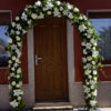Decoración arco floral para boda